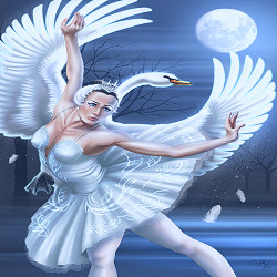 ArtStation - Swan lake - White Swan
